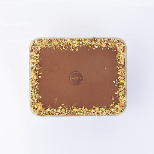 Chocolate Pistachio Kunafa Tiramisu