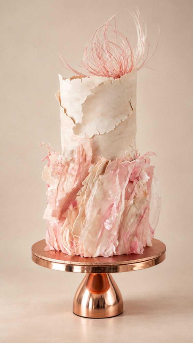 Blush Coral Couture 3D Cake
