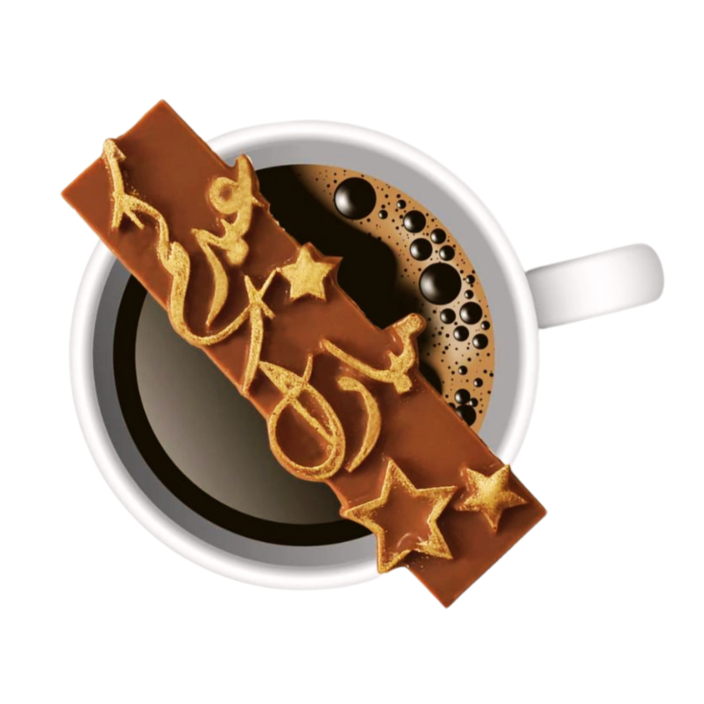 Chocolate Eid Mubarak Coffee Toppers