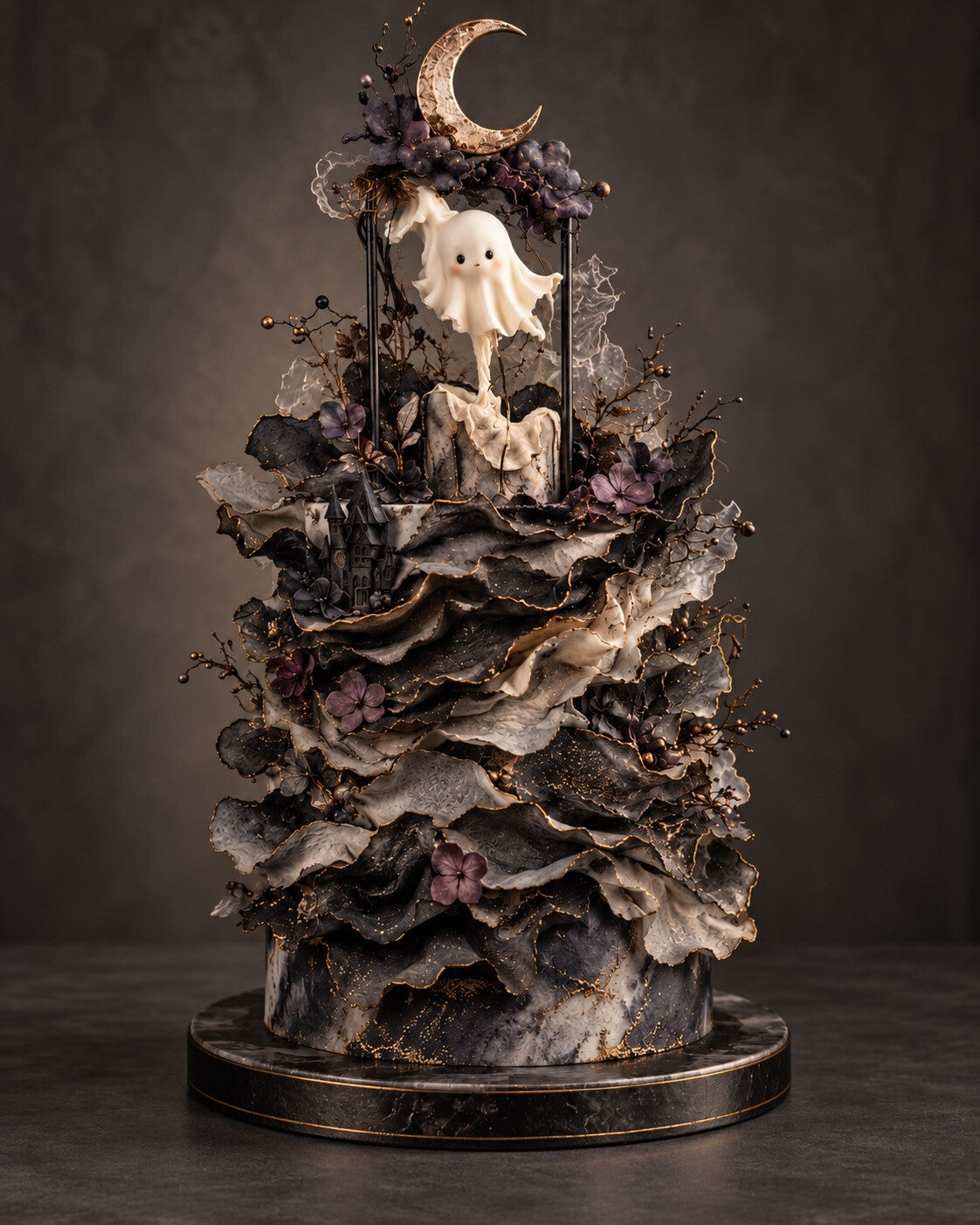 Moonlit Ghost Couture 3D Cake