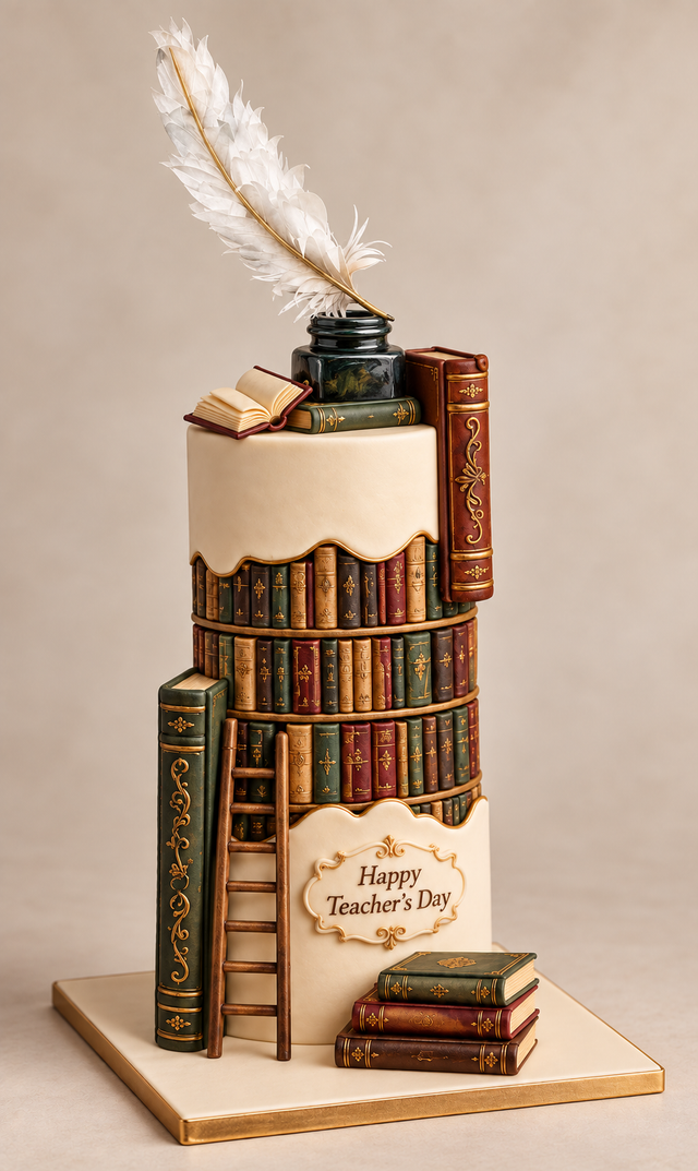 Library of Inspiration Cake