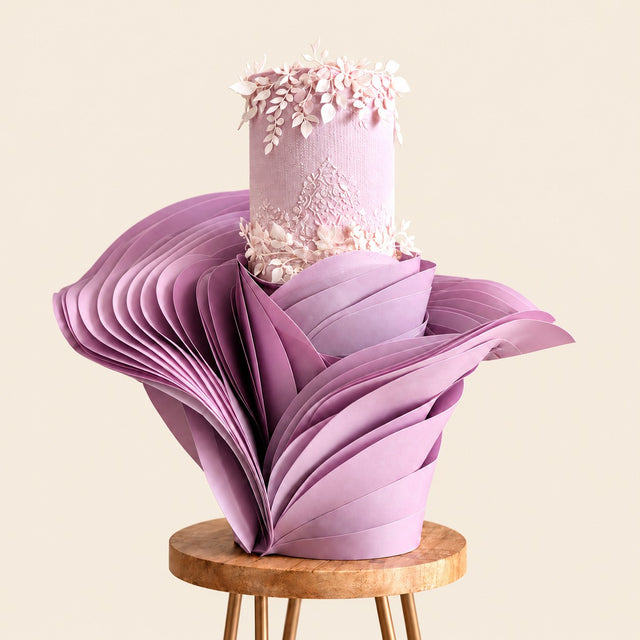 Orchid Fold 3D Cake