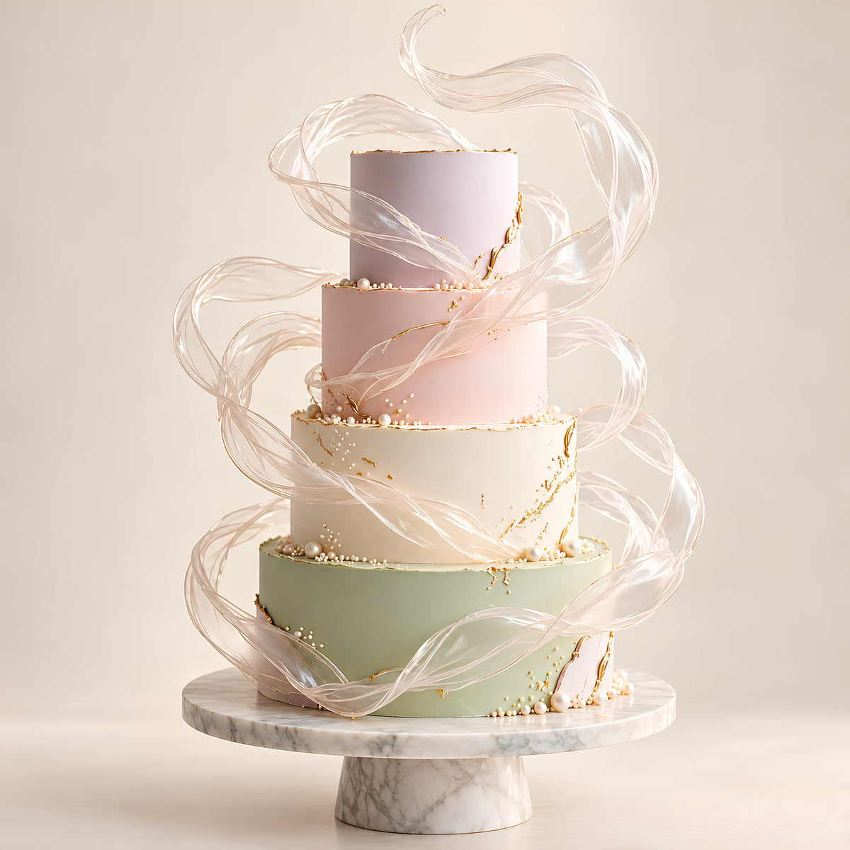 Pastel Aurora 3D Cake