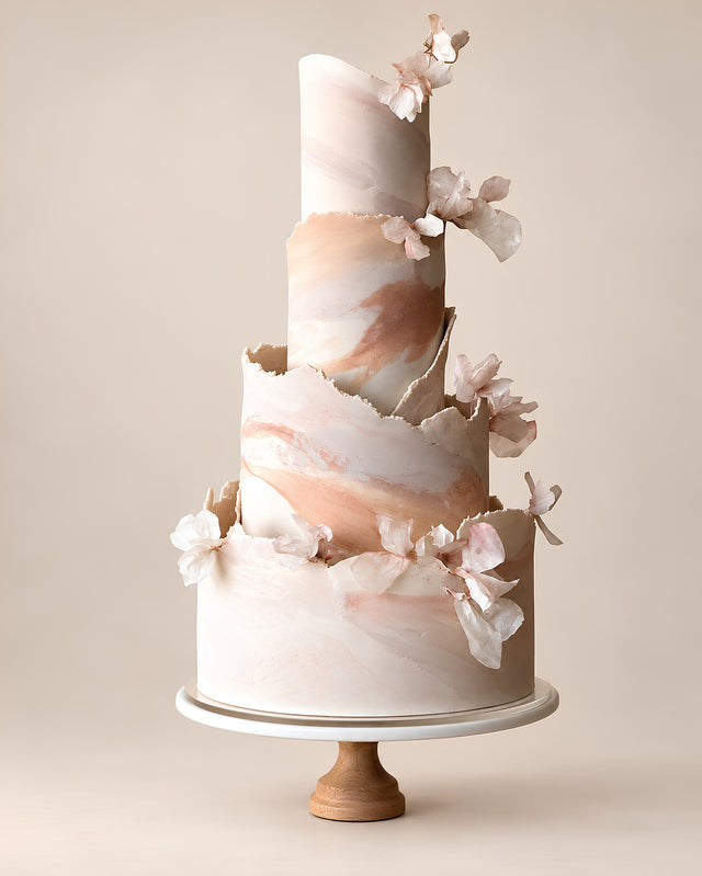 Blush Porcelain 3D Cake