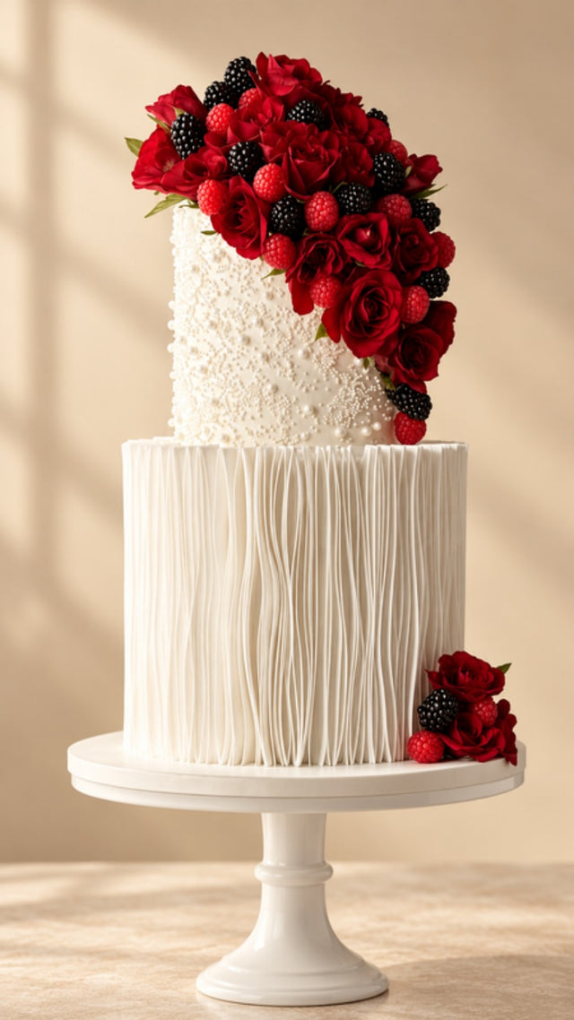 Crimson Romance 3D Cake