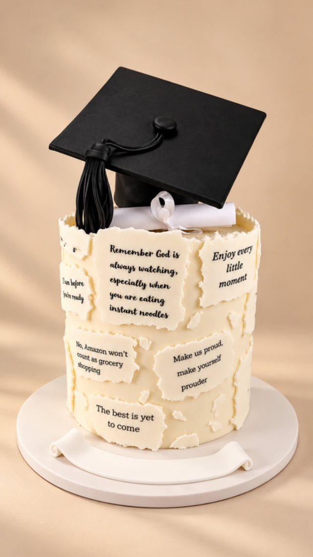 Words of Wisdom 3D Cake