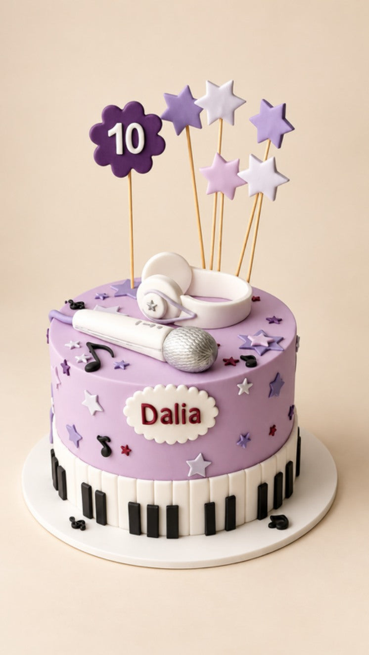 Lavender Melody 3D Cake