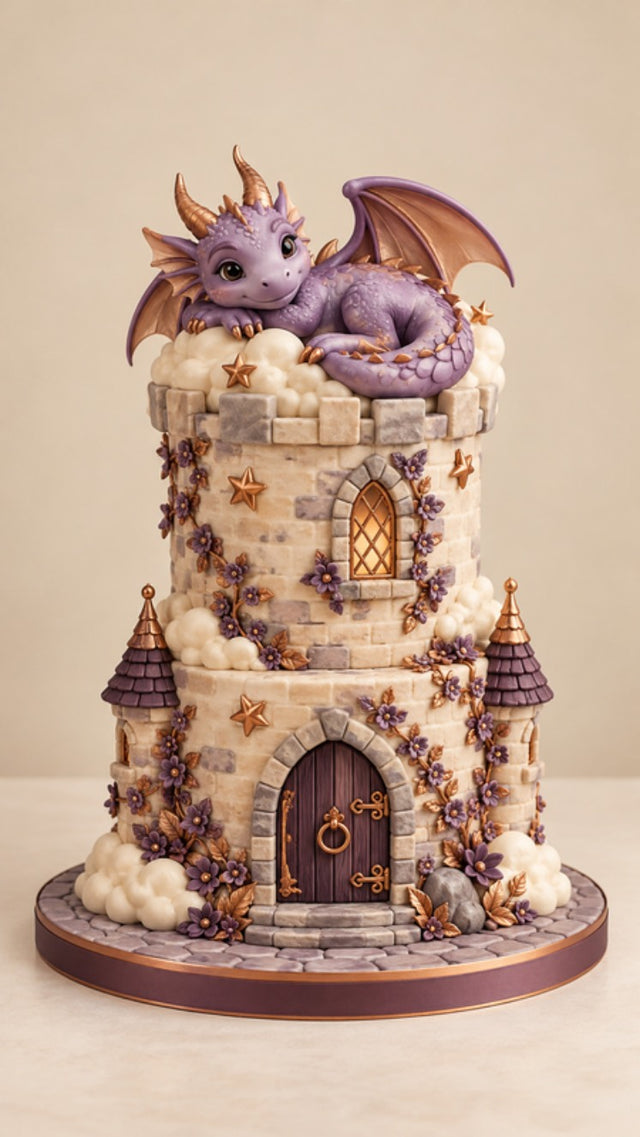 Dragon's Castle 3D Cake