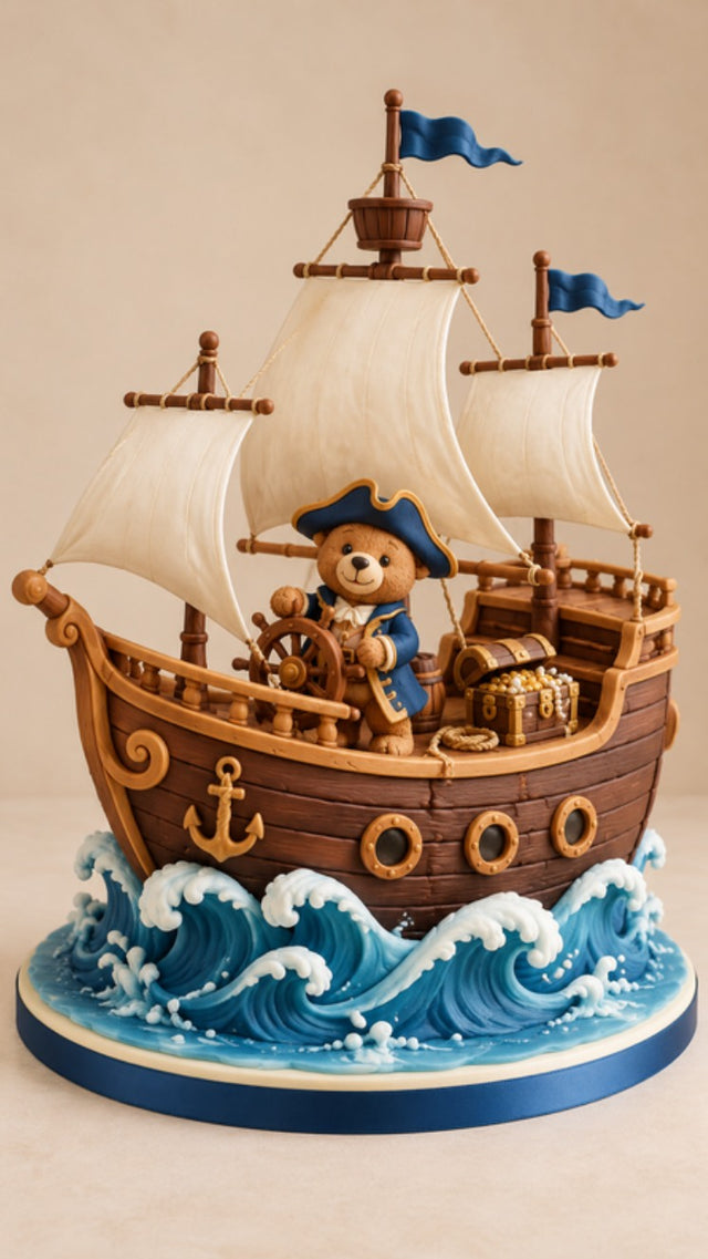 Little Pirate Voyage 3D Cake