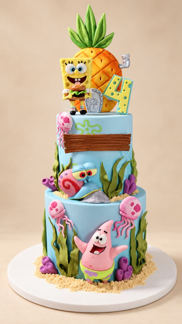 SpongeBob's Undersea Party 3D Cake