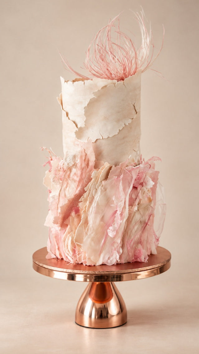 Blush Coral Couture 3D Cake