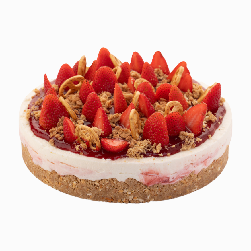 Strawberry Pretzel Cheesecake