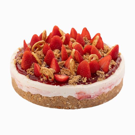 Strawberry Pretzel Cheesecake