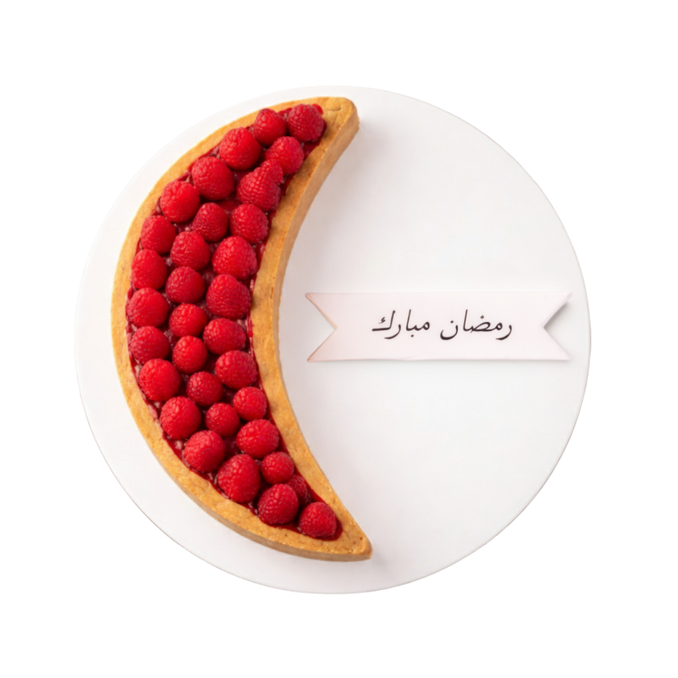 Raspberry moon cake